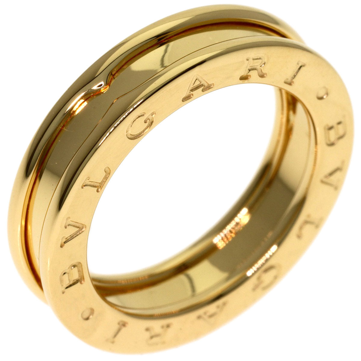 BVLGARI B.zero1 1 band #50 Ring K18 Yellow Gold Ladies [Used]