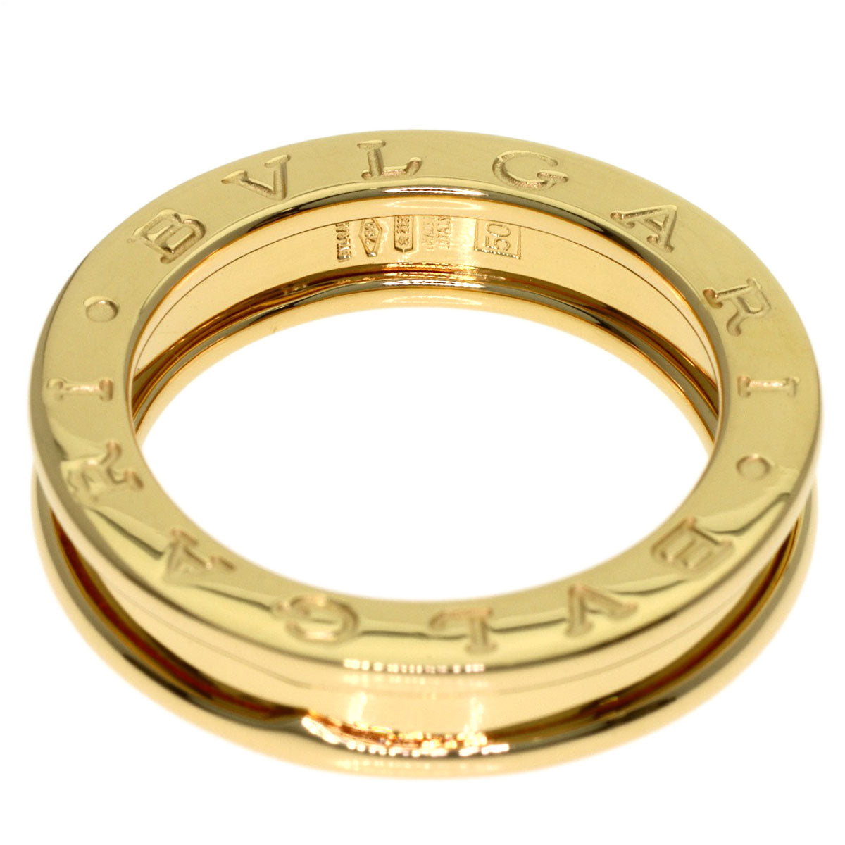 BVLGARI B.zero1 1 band #50 Ring K18 Yellow Gold Ladies [Used]