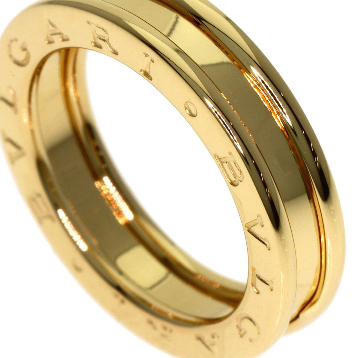 BVLGARI B.zero1 1 band #50 Ring K18 Yellow Gold Ladies [Used]