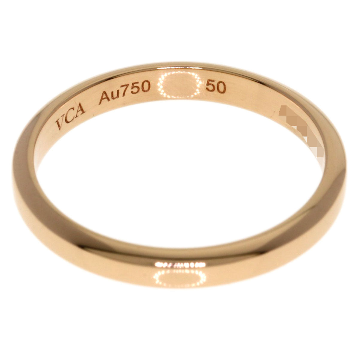Van Cleef & Arpels wedding Ring K18 Pink Gold Ladies [Used]