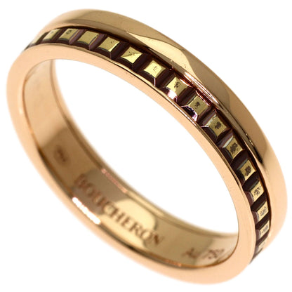 Boucheron Quatre Classic Half # 50 Ring K18 Pink Gold Ladies [Used]