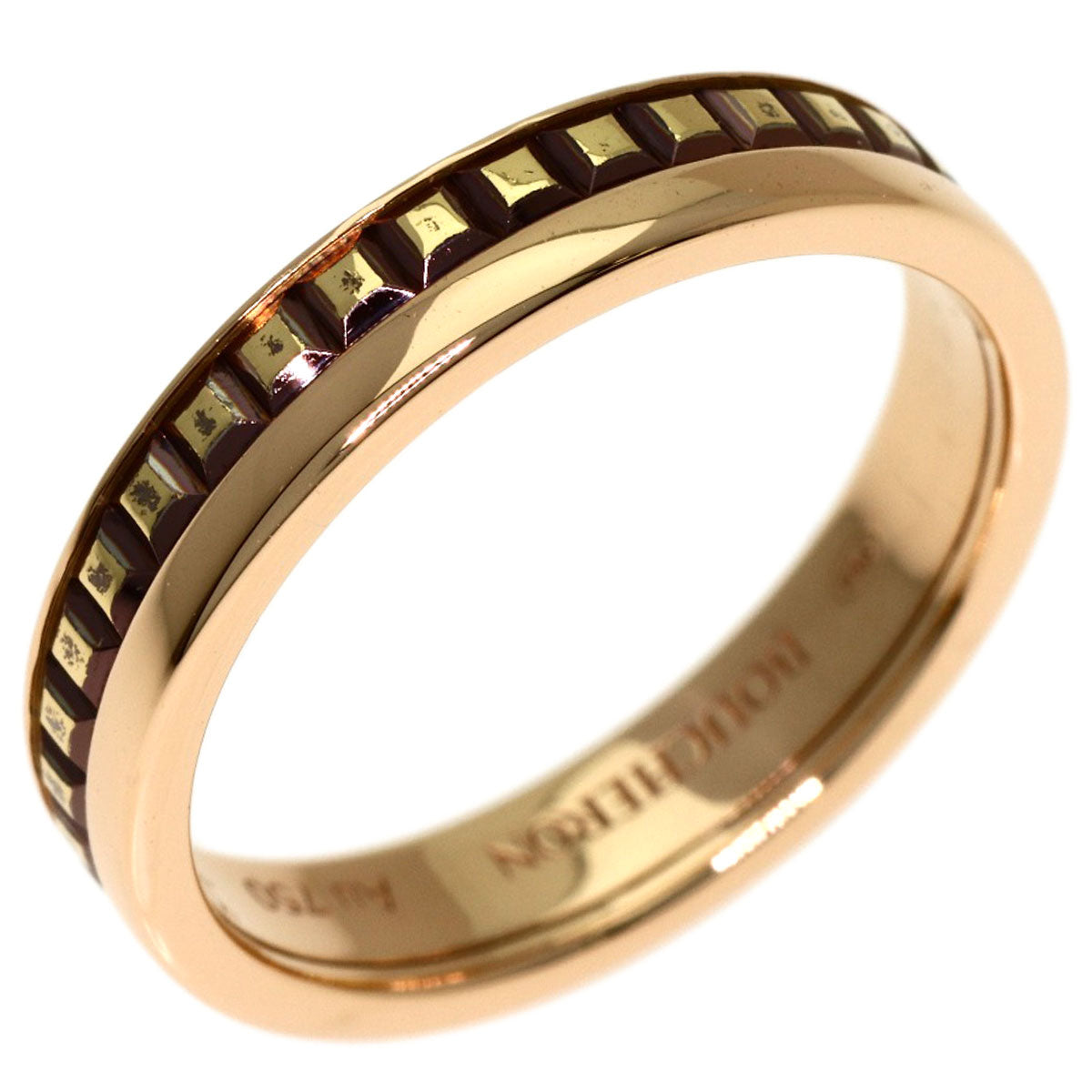 Boucheron Quatre Classic Half # 50 Ring K18 Pink Gold Ladies [Used]