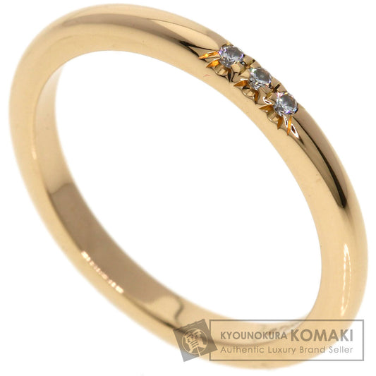 TIFFANY&Co. Forever 3P Diamond Ring K18 Pink Gold Ladies [Used]