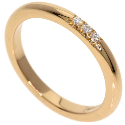 TIFFANY&Co. Forever 3P Diamond Ring K18 Pink Gold Ladies [Used]