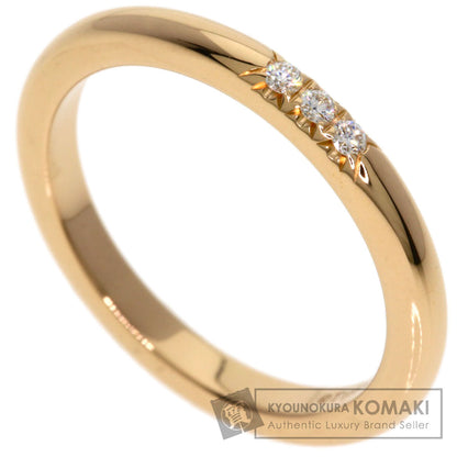TIFFANY&Co. Forever 3P Diamond Ring K18 Pink Gold Ladies [Used]