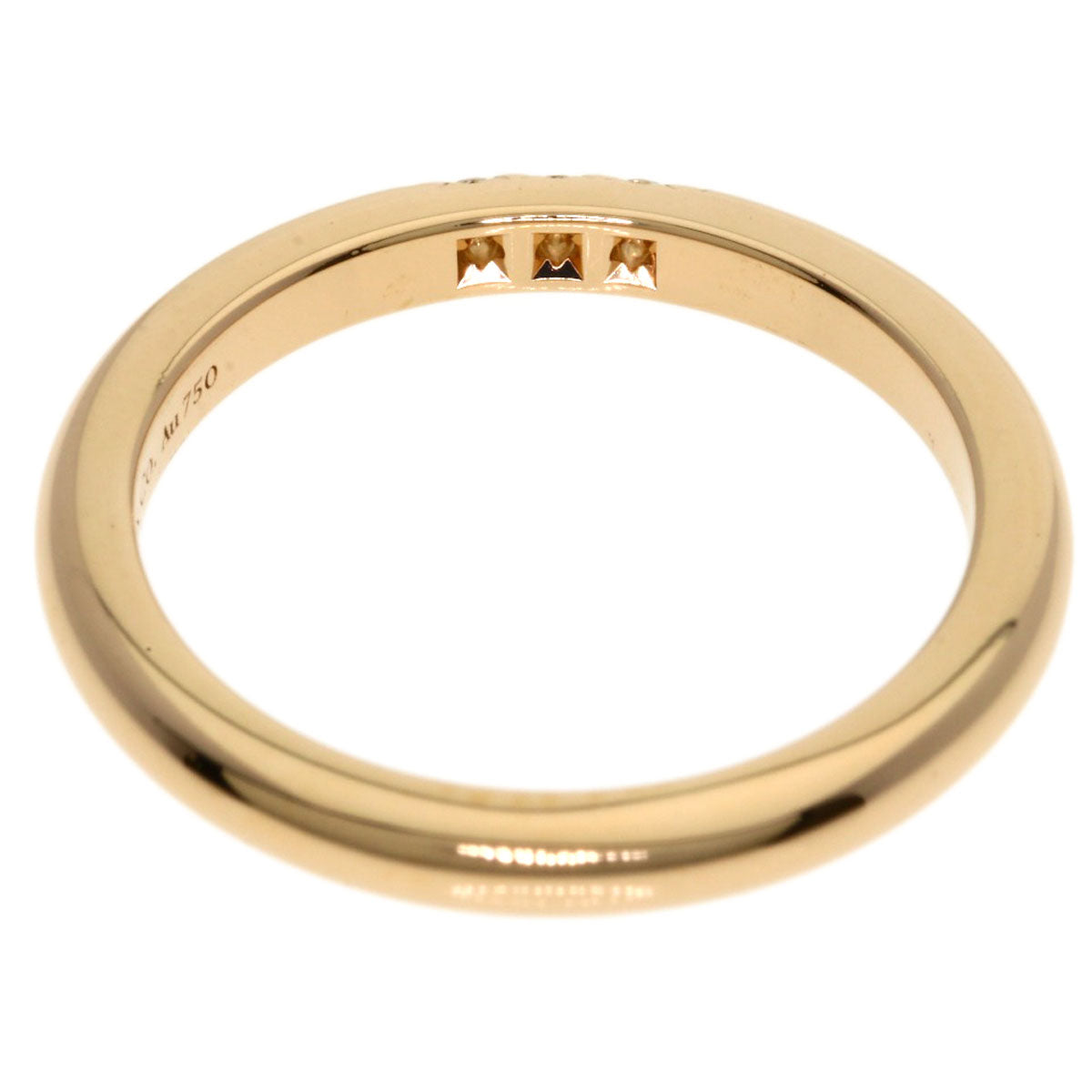 TIFFANY&Co. Forever 3P Diamond Ring K18 Pink Gold Ladies [Used]