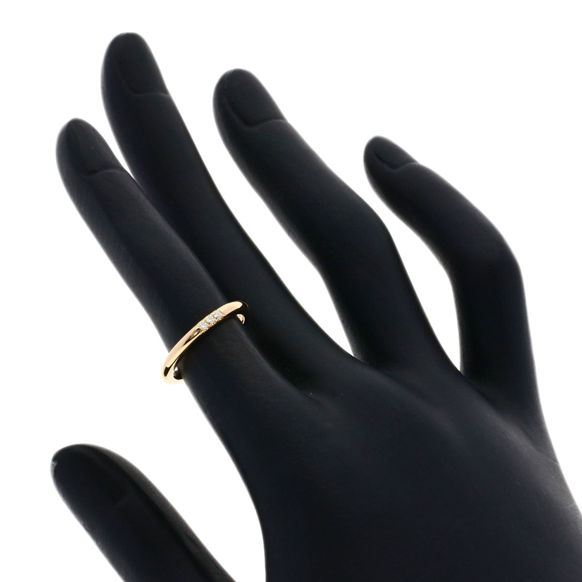 TIFFANY&Co. Forever 3P Diamond Ring K18 Pink Gold Ladies [Used]