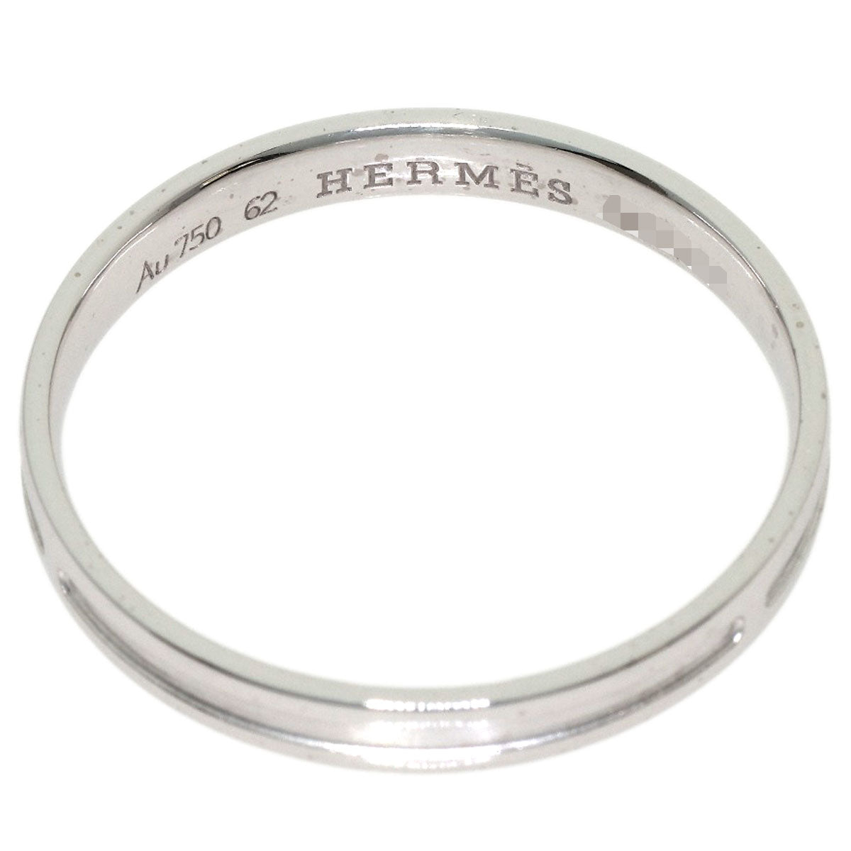 HERMES Empreinte #62 Ring K18 White Gold Ladies [Used]