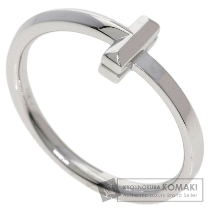 TIFFANY&Co. T One Narrow Ring K18 White Gold Ladies [Used]