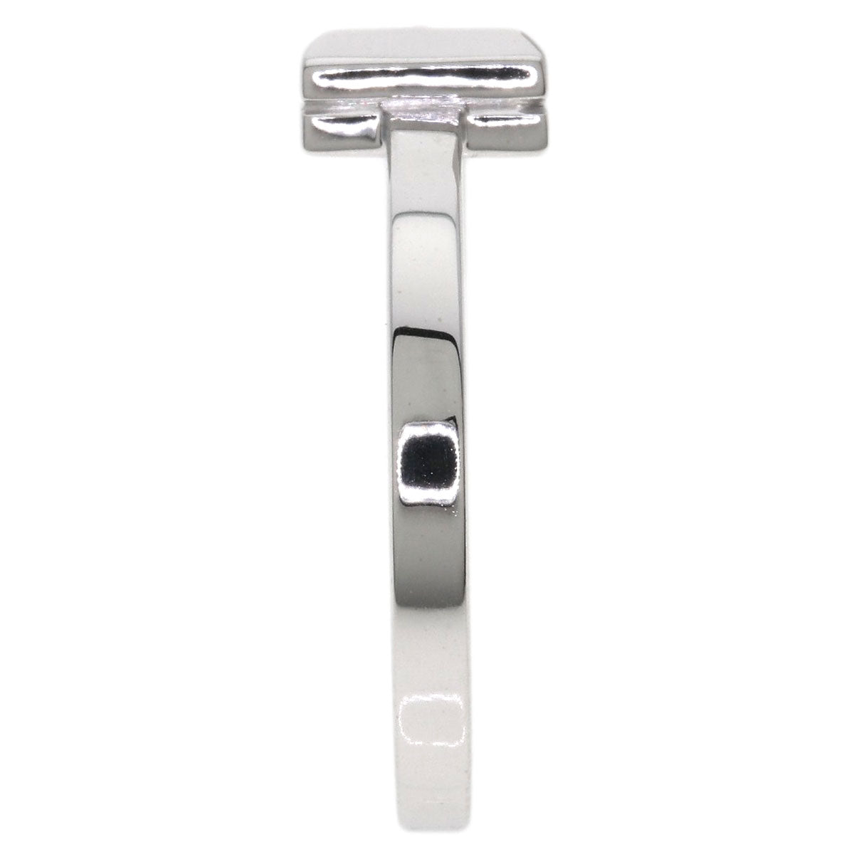 TIFFANY&Co. T One Narrow Ring K18 White Gold Ladies [Used]