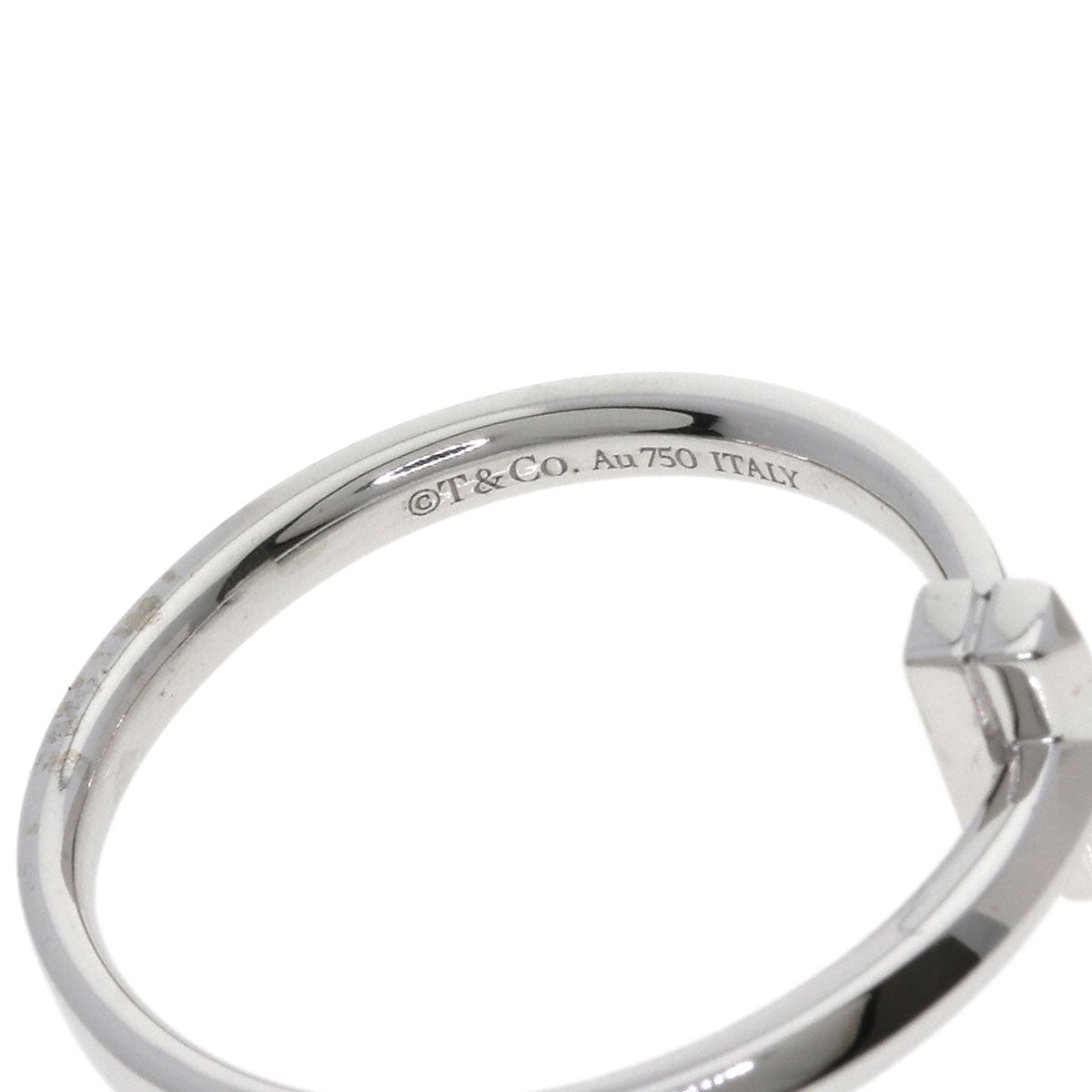 TIFFANY&Co. T One Narrow Ring K18 White Gold Ladies [Used]