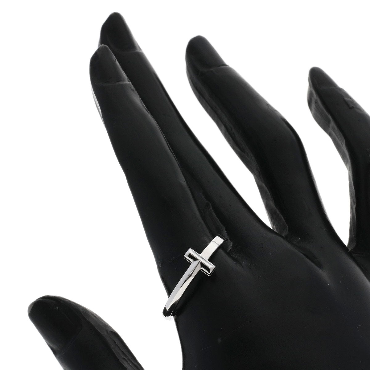 TIFFANY&Co. T One Narrow Ring K18 White Gold Ladies [Used]
