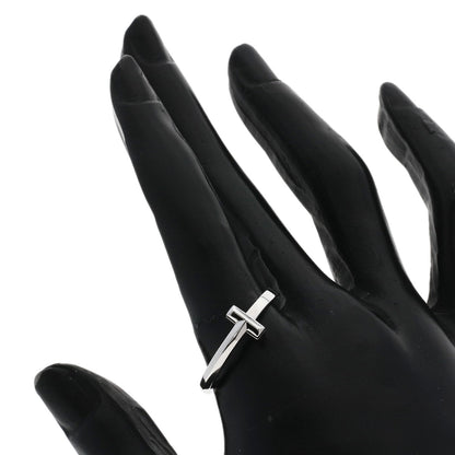 TIFFANY&Co. T One Narrow Ring K18 White Gold Ladies [Used]