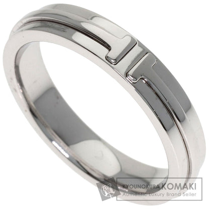 TIFFANY&Co. T narrow Ring K18 White Gold Ladies [Used]