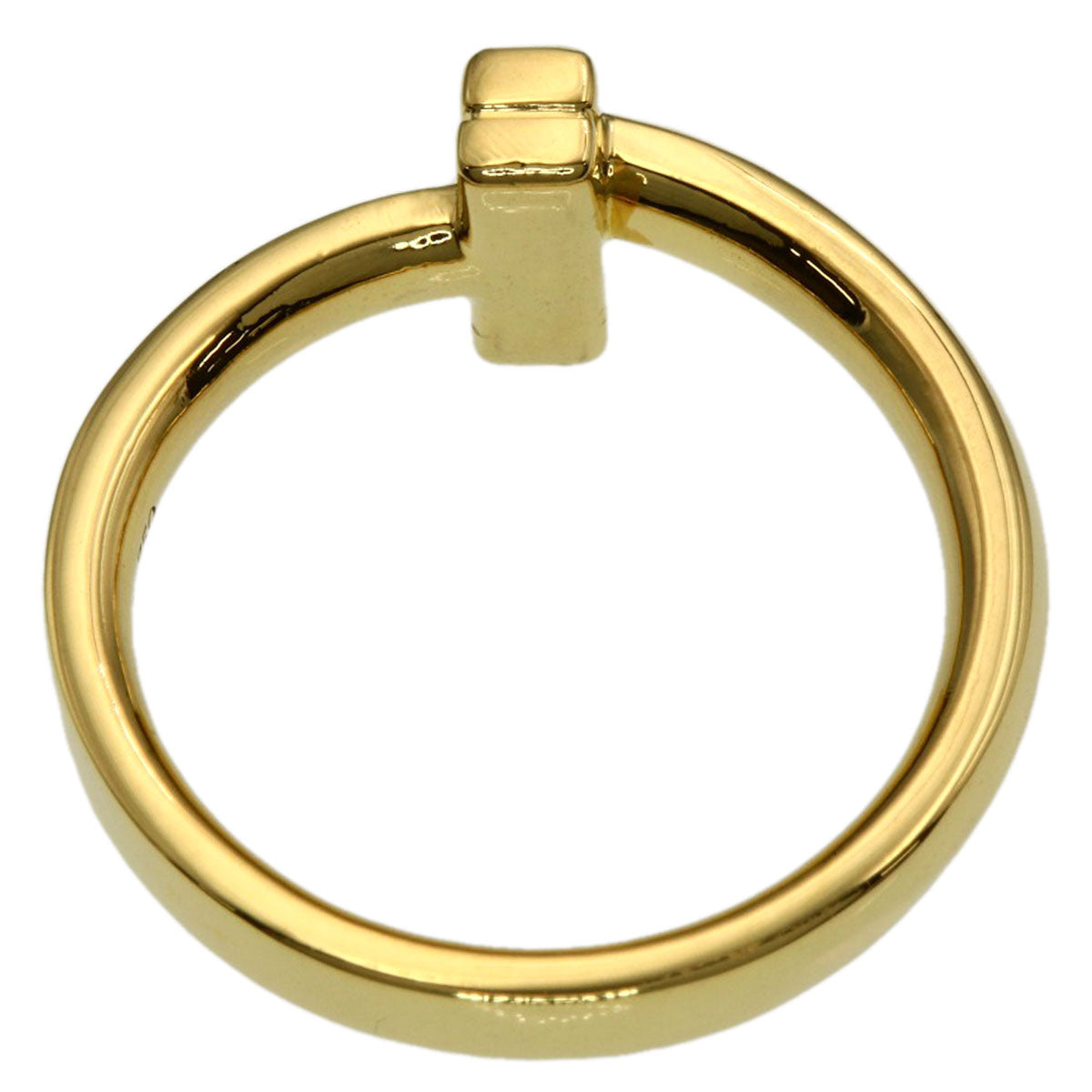 TIFFANY&Co. T One Narrow Ring K18 Yellow Gold Ladies [Used]