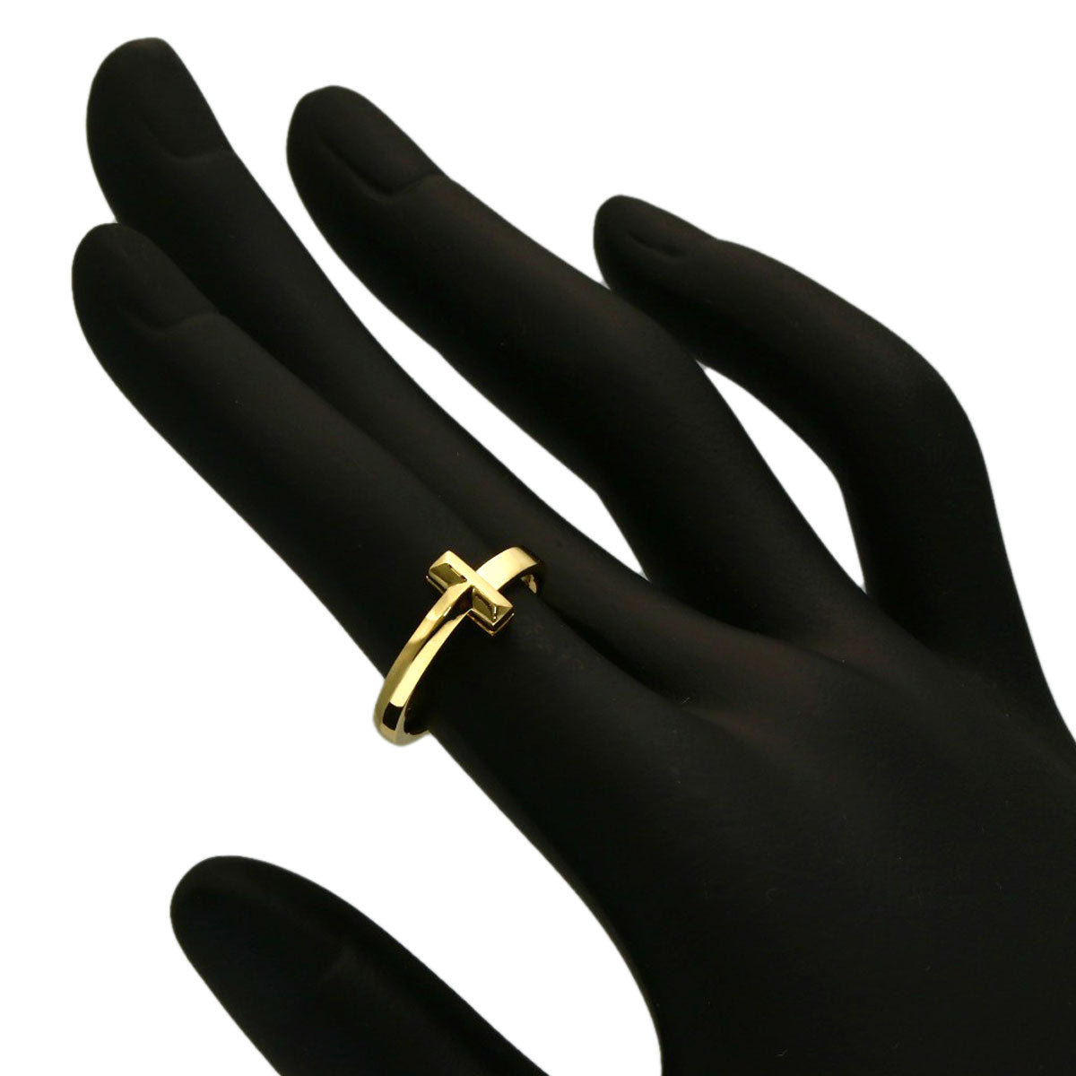 TIFFANY&Co. T One Narrow Ring K18 Yellow Gold Ladies [Used]