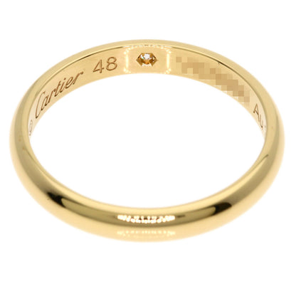 CARTIER Wedding 1P Diamond #48 Ring K18 Yellow Gold Ladies [Used]