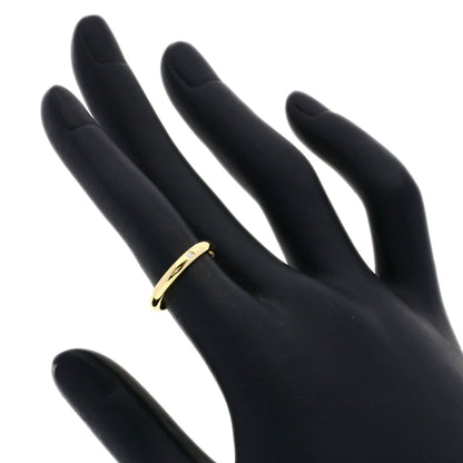 CARTIER Wedding 1P Diamond #48 Ring K18 Yellow Gold Ladies [Used]