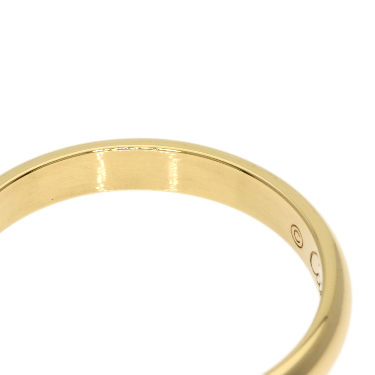 CARTIER Wedding 1P Diamond #48 Ring K18 Yellow Gold Ladies [Used]