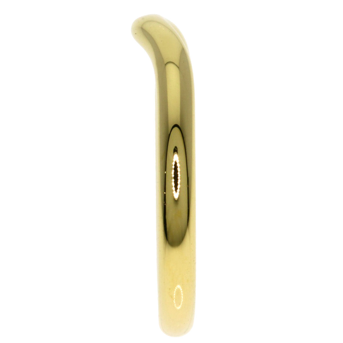 TIFFANY&Co. Curved Band Diamond Ring K18 Yellow Gold Ladies [Used]