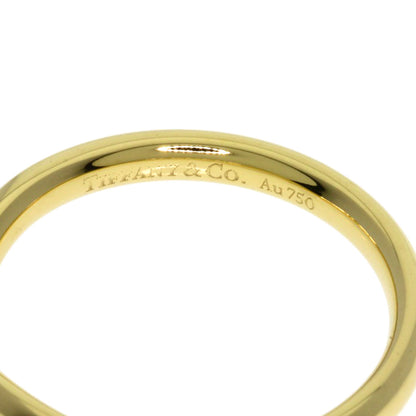 TIFFANY&Co. Curved Band Diamond Ring K18 Yellow Gold Ladies [Used]