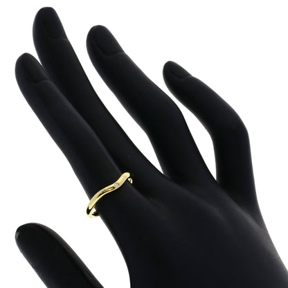 TIFFANY&Co. Curved Band Diamond Ring K18 Yellow Gold Ladies [Used]