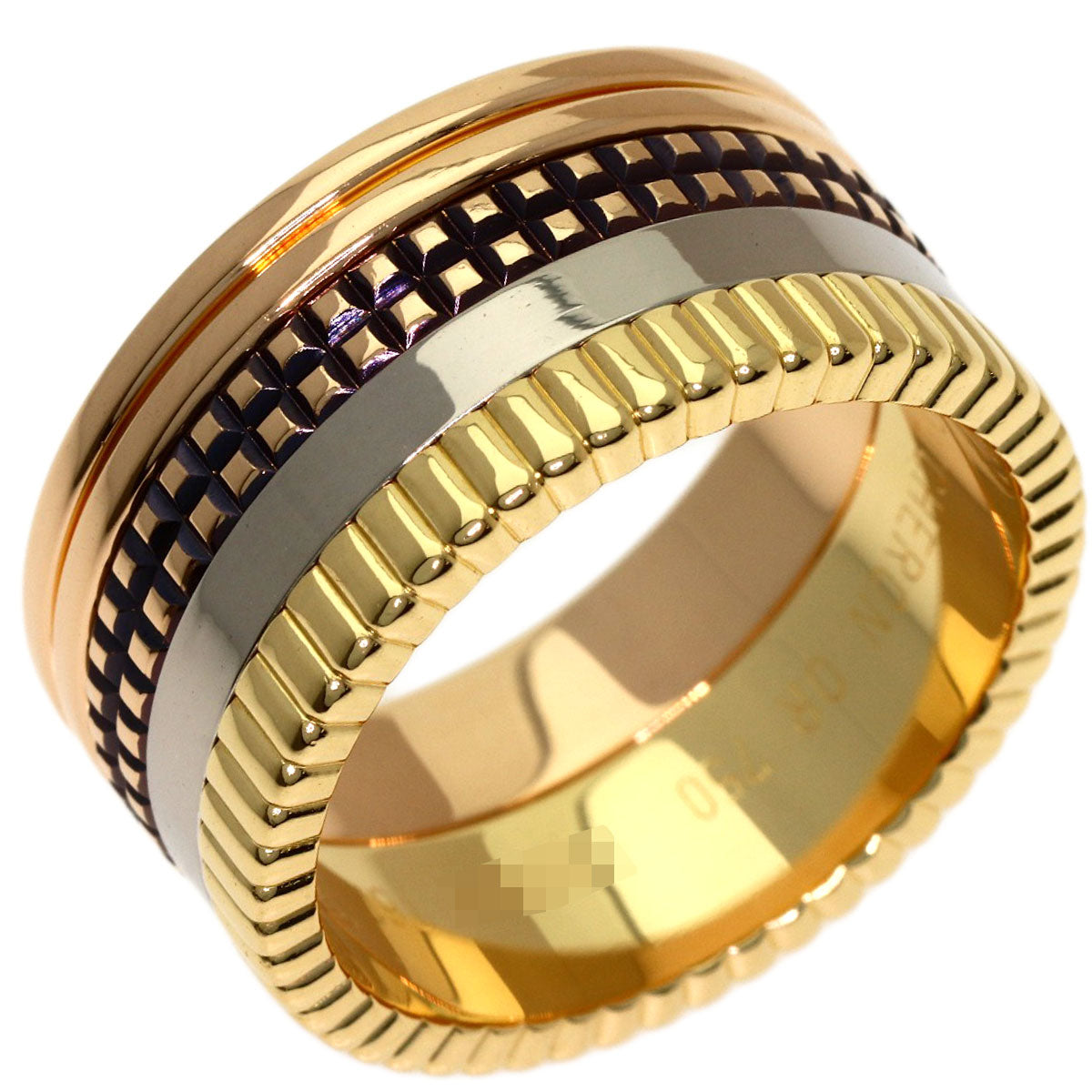 Boucheron Quatre Classic Large #61 Ring K18 Yellow Gold K18 White GoldLadies [Used]