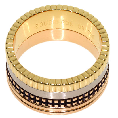 Boucheron Quatre Classic Large #61 Ring K18 Yellow Gold K18 White GoldLadies [Used]