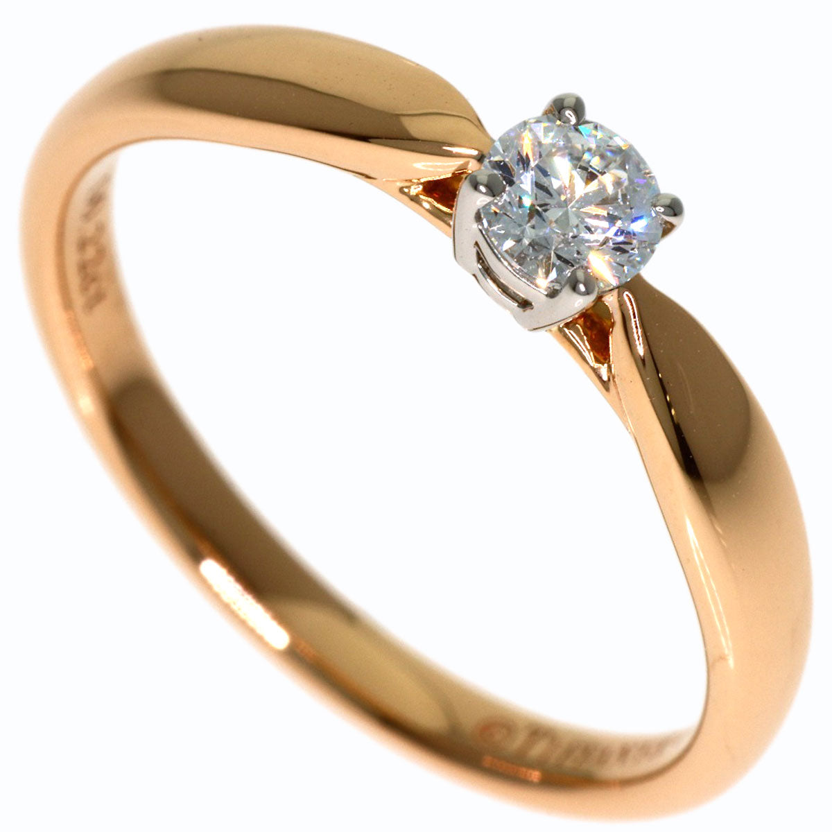 TIFFANY&Co. Harmony Diamond Ring K18 Pink Gold PT950Ladies [Used]