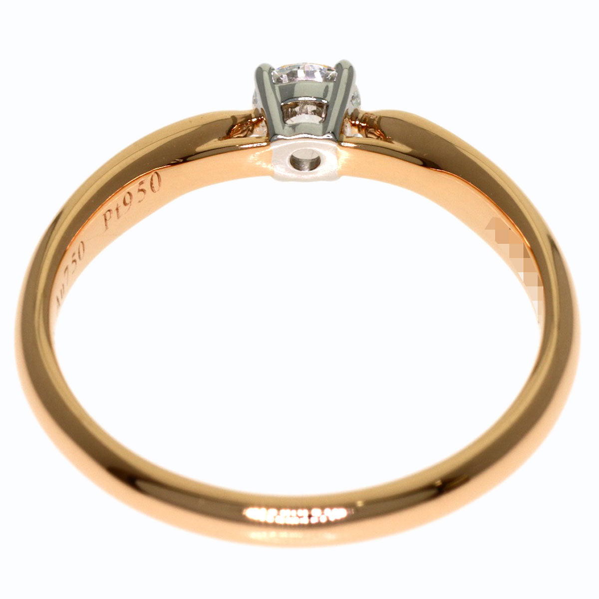 TIFFANY&Co. Harmony Diamond Ring K18 Pink Gold PT950Ladies [Used]