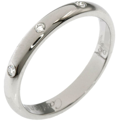 CARTIER Wedding 3P Diamond #48 Ring Platinum PT950 Ladies [Used]