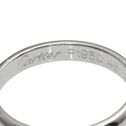 CARTIER Wedding 3P Diamond #48 Ring Platinum PT950 Ladies [Used]