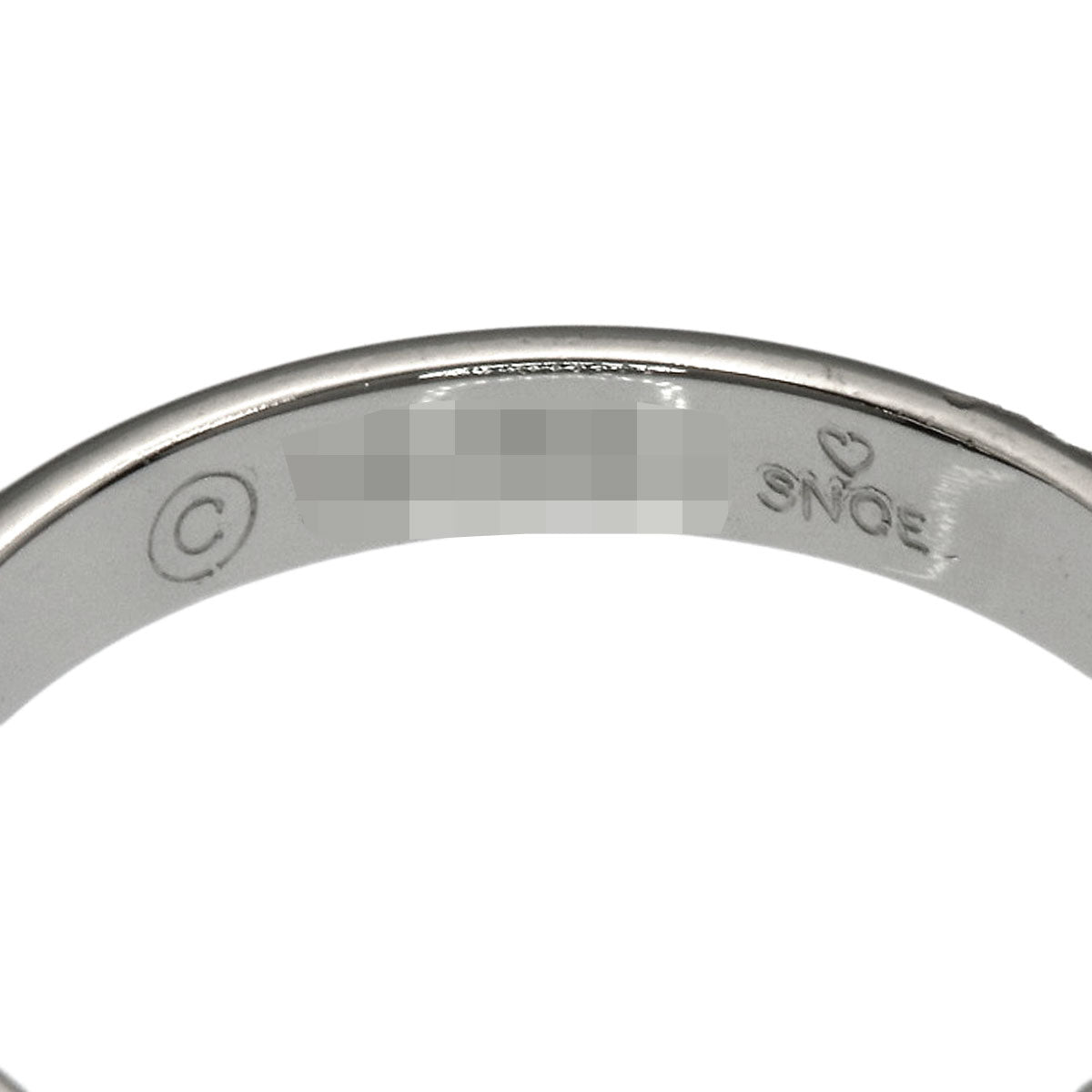 CARTIER Wedding 3P Diamond #48 Ring Platinum PT950 Ladies [Used]