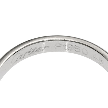 CARTIER Wedding 3P Diamond #48 Ring Platinum PT950 Ladies [Used]