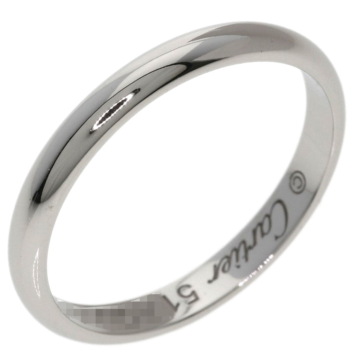 CARTIER Wedding #51 Ring Platinum PT950 Ladies [Used]