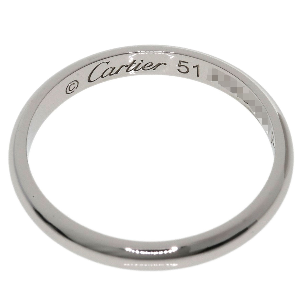 CARTIER Wedding #51 Ring Platinum PT950 Ladies [Used]