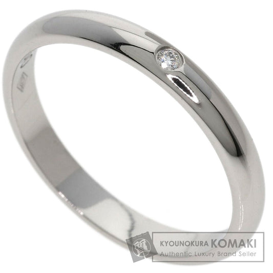 CARTIER Wedding 1P Diamond #50 Ring Platinum PT950 Ladies [Used]