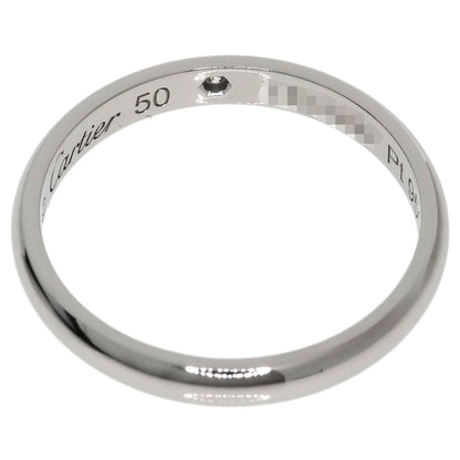 CARTIER Wedding 1P Diamond #50 Ring Platinum PT950 Ladies [Used]