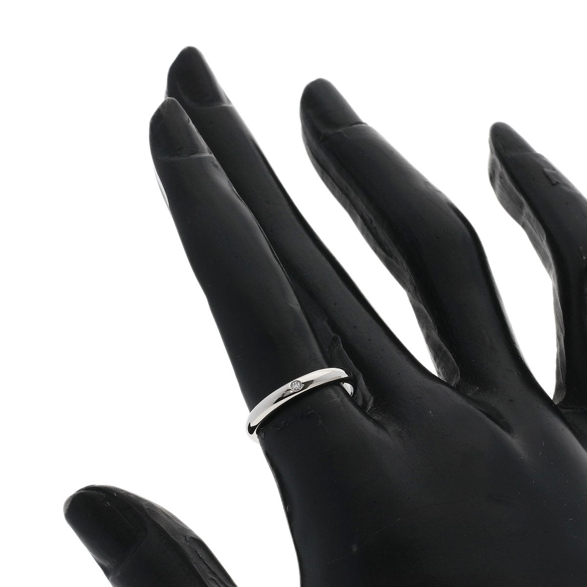 CARTIER Wedding 1P Diamond #50 Ring Platinum PT950 Ladies [Used]