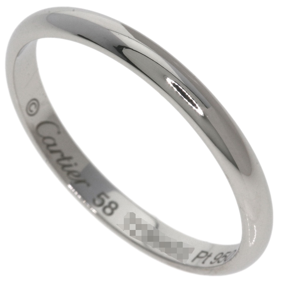 CARTIER Wedding #58 Ring Platinum PT950 Ladies [Used]