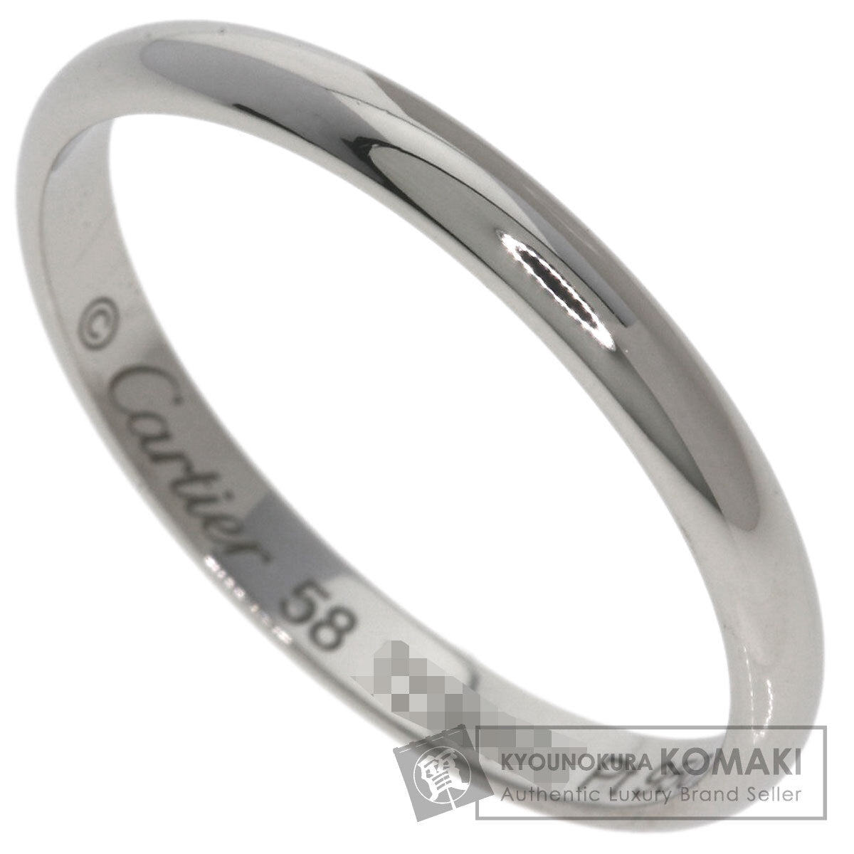 CARTIER Wedding #58 Ring Platinum PT950 Ladies [Used]