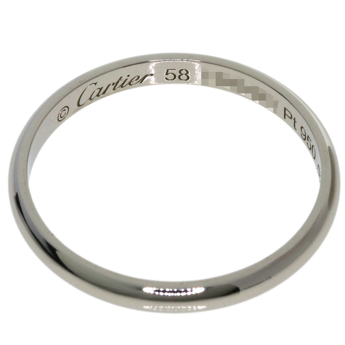 CARTIER Wedding #58 Ring Platinum PT950 Ladies [Used]