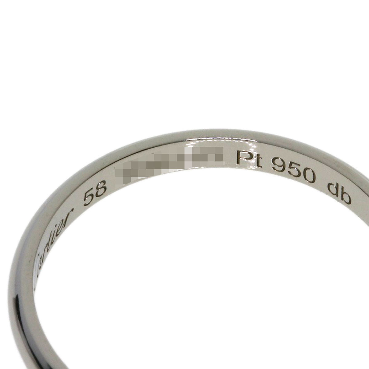 CARTIER Wedding #58 Ring Platinum PT950 Ladies [Used]