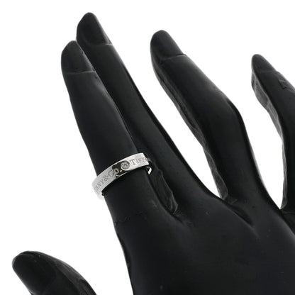 TIFFANY&Co. Flat Band 3P Diamond Ring Platinum PT950 Ladies [Used]