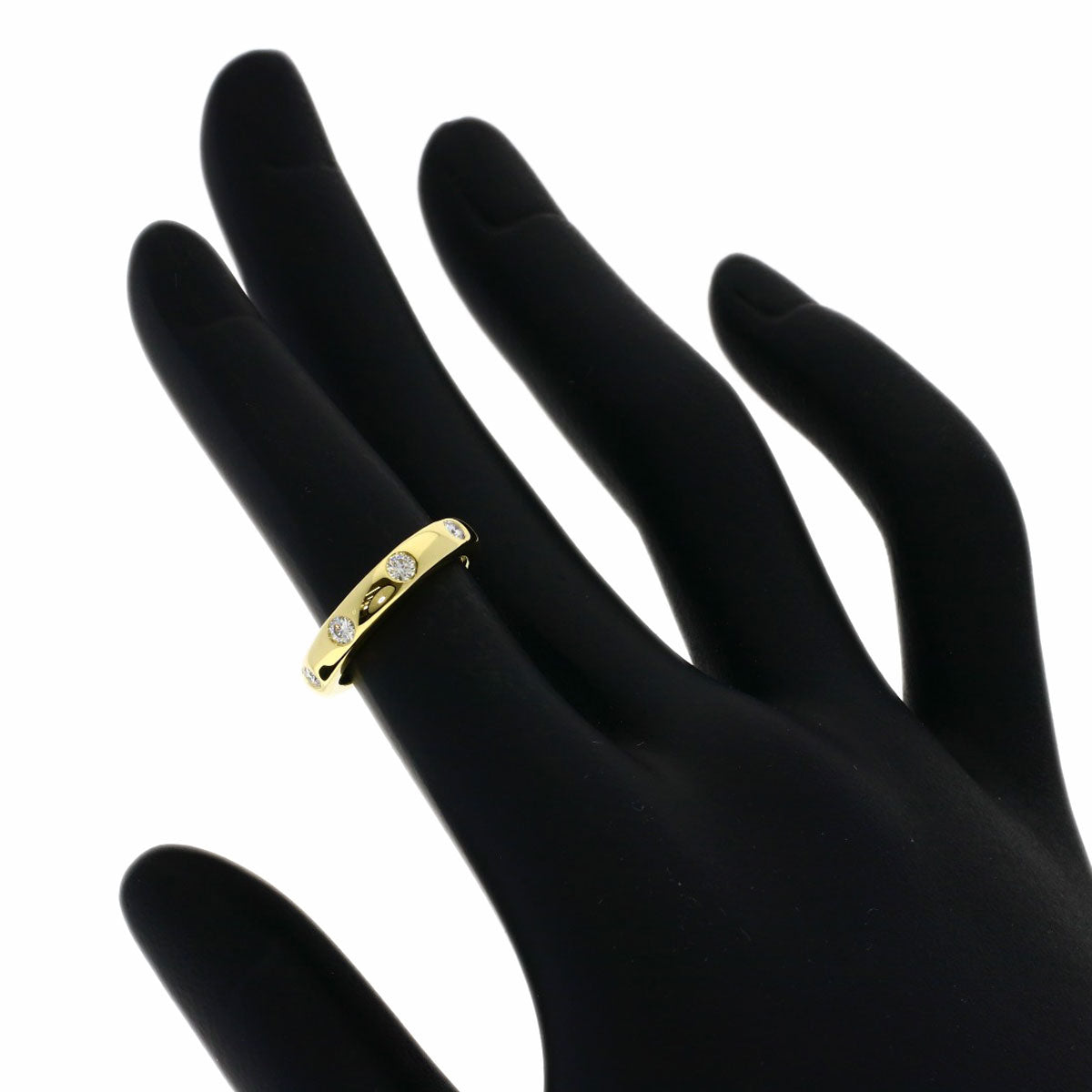 Van Cleef & Arpels Tendrement Etoile 4P Diamond Ring K18 Yellow Gold Ladies [Used]