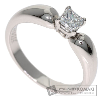 Van Cleef & Arpels Square Princess Cut Diamond Ring Platinum PT950 Ladies [Used]