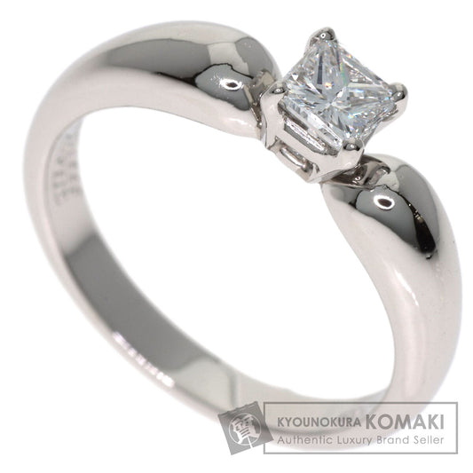 Van Cleef & Arpels Square Princess Cut Diamond Ring Platinum PT950 Ladies [Used]