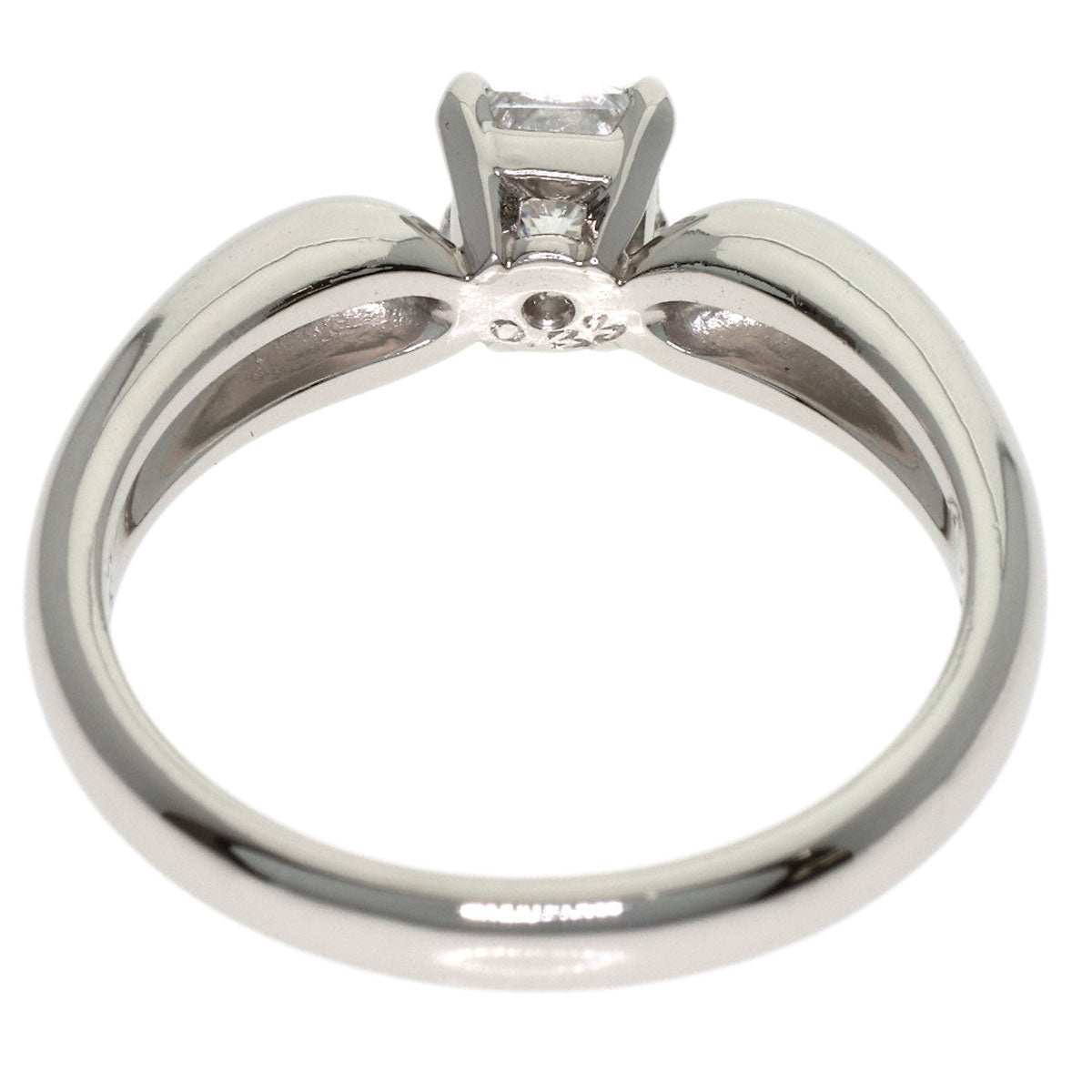 Van Cleef & Arpels Square Princess Cut Diamond Ring Platinum PT950 Ladies [Used]