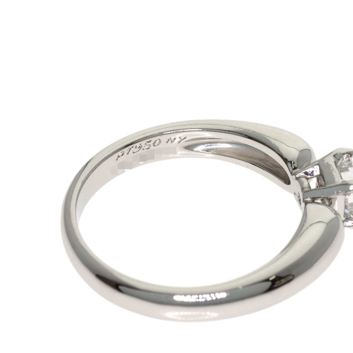 Van Cleef & Arpels Square Princess Cut Diamond Ring Platinum PT950 Ladies [Used]