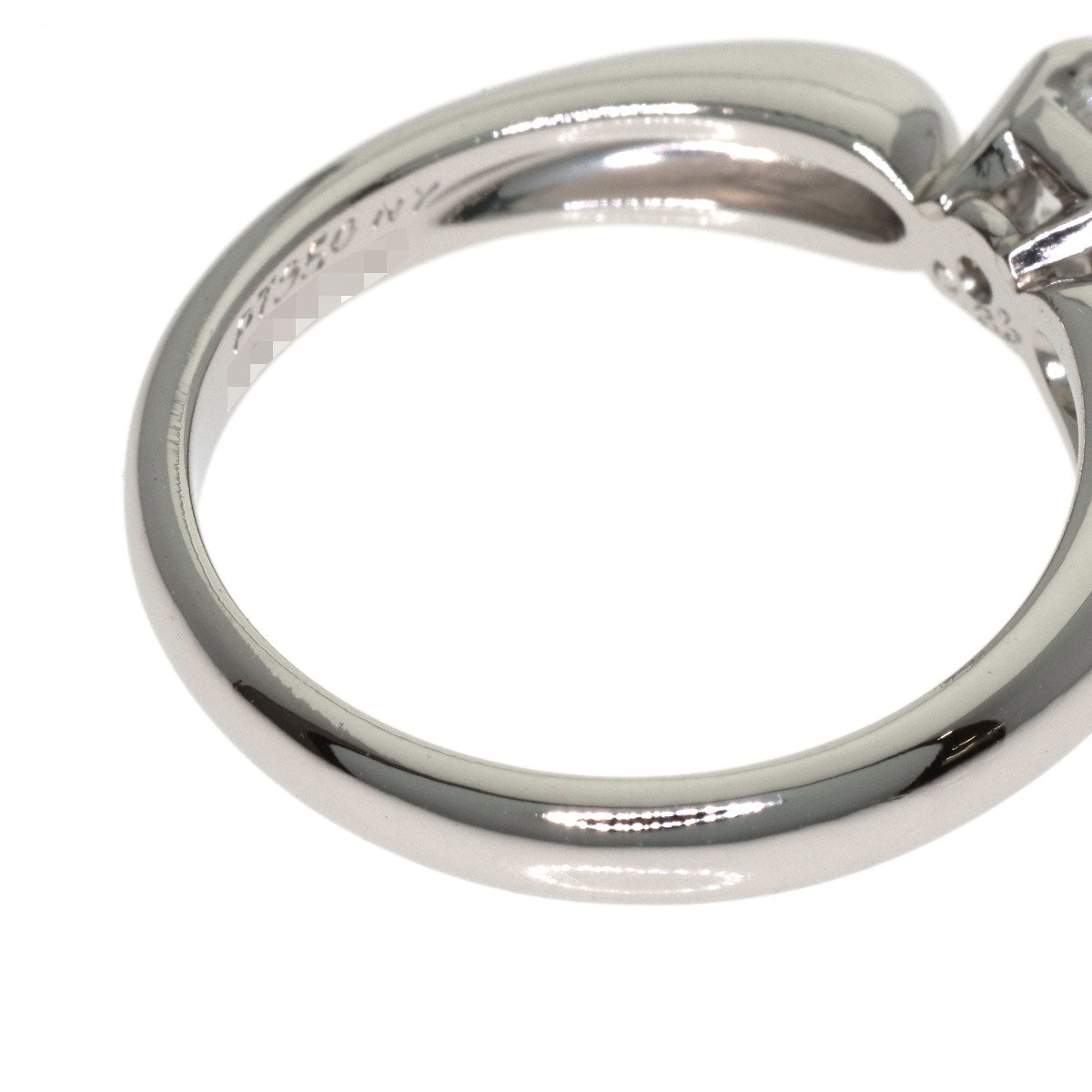 Van Cleef & Arpels Square Princess Cut Diamond Ring Platinum PT950 Ladies [Used]